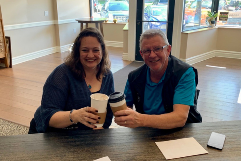 Mark and Jessie at Bestsellers Books and Coffee Co